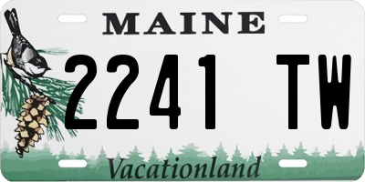 ME license plate 2241TW