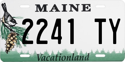 ME license plate 2241TY