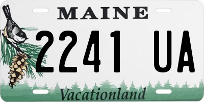 ME license plate 2241UA