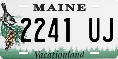 ME license plate 2241UJ