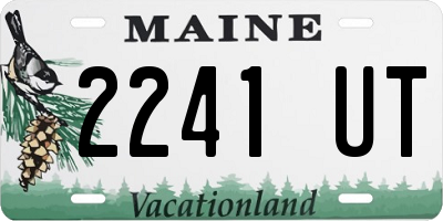 ME license plate 2241UT