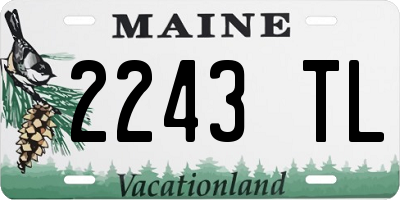ME license plate 2243TL