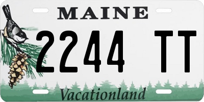 ME license plate 2244TT