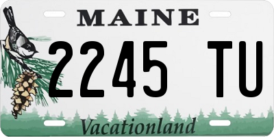 ME license plate 2245TU