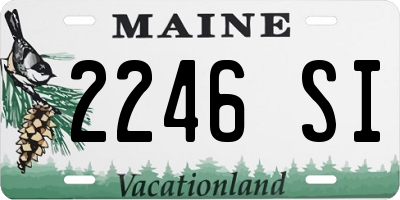 ME license plate 2246SI
