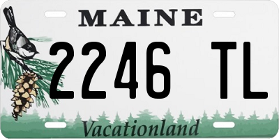 ME license plate 2246TL