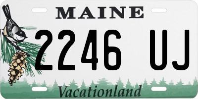 ME license plate 2246UJ