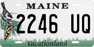 ME license plate 2246UQ