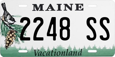 ME license plate 2248SS