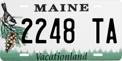 ME license plate 2248TA