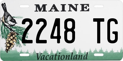 ME license plate 2248TG
