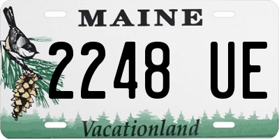 ME license plate 2248UE