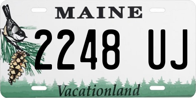 ME license plate 2248UJ