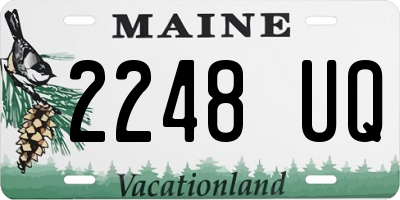 ME license plate 2248UQ