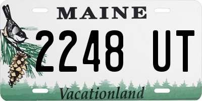 ME license plate 2248UT