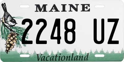 ME license plate 2248UZ