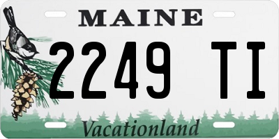 ME license plate 2249TI