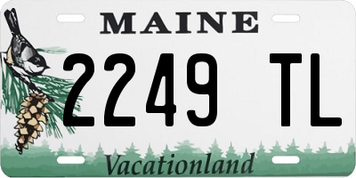 ME license plate 2249TL