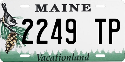 ME license plate 2249TP