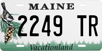 ME license plate 2249TR
