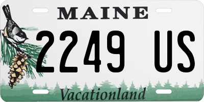 ME license plate 2249US