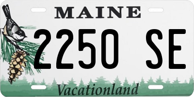 ME license plate 2250SE