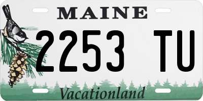 ME license plate 2253TU