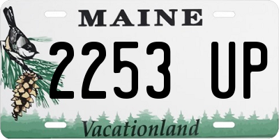 ME license plate 2253UP