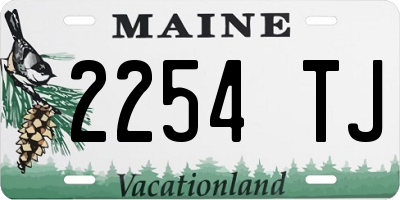 ME license plate 2254TJ