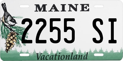 ME license plate 2255SI