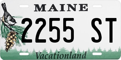 ME license plate 2255ST