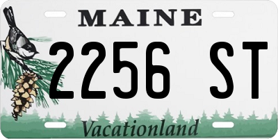 ME license plate 2256ST