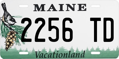 ME license plate 2256TD