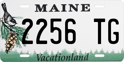 ME license plate 2256TG