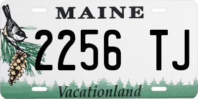 ME license plate 2256TJ