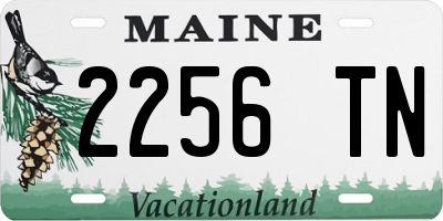 ME license plate 2256TN