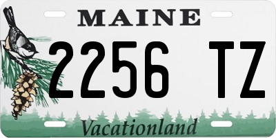 ME license plate 2256TZ