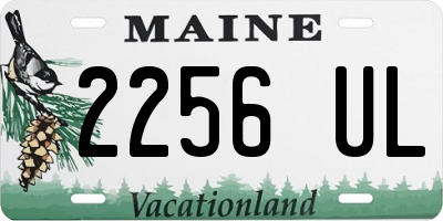 ME license plate 2256UL