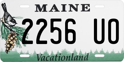ME license plate 2256UO