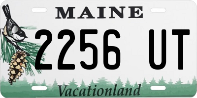 ME license plate 2256UT