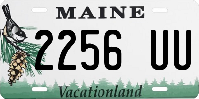 ME license plate 2256UU