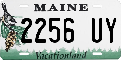 ME license plate 2256UY