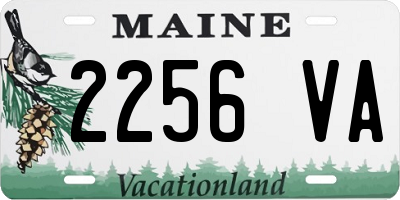 ME license plate 2256VA