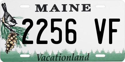 ME license plate 2256VF