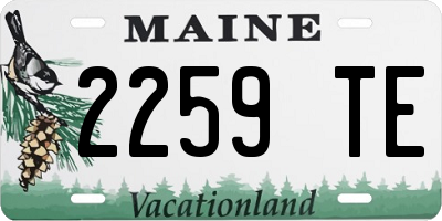ME license plate 2259TE