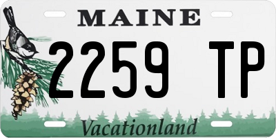 ME license plate 2259TP