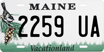 ME license plate 2259UA