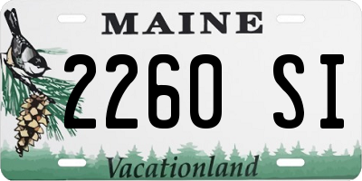 ME license plate 2260SI