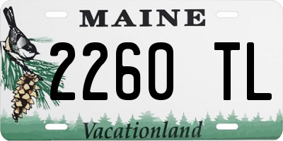 ME license plate 2260TL