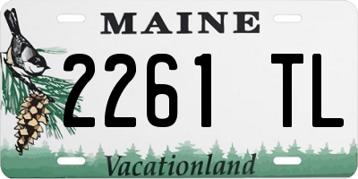 ME license plate 2261TL